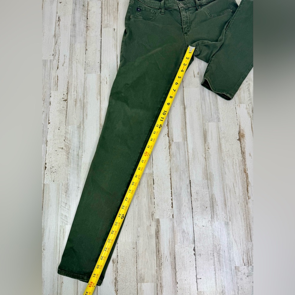 AG Adriano Goldschmied Jeans Womens 31R Green The Legging Super Skinny Fit - Picture 10 of 13